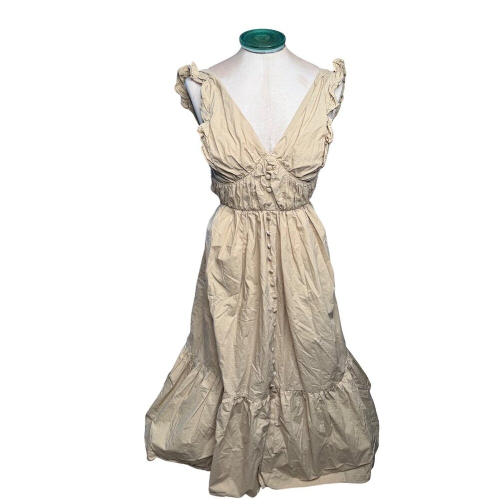 Mable Babydoll Milkmaid Maxi Dress S 100 Cotton Coquette Festival cottage fairy